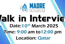 Madre Walk in Interview in Qatar