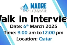 Madre Walk in Interview in Qatar