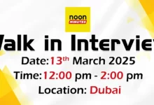 Noon Minutes Walk in Interview in Dubai