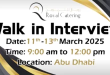 Royal Catering Walk in Interview in Abu Dhabi