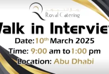 Royal Catering Walk in Interview in Abu Dhabi