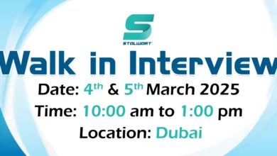 Stalwart Walk in Interview in Dubai