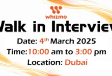 Whizmo Walk in Interview in Dubai