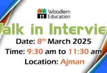 Woodlem Education Walk in Interview in Ajman